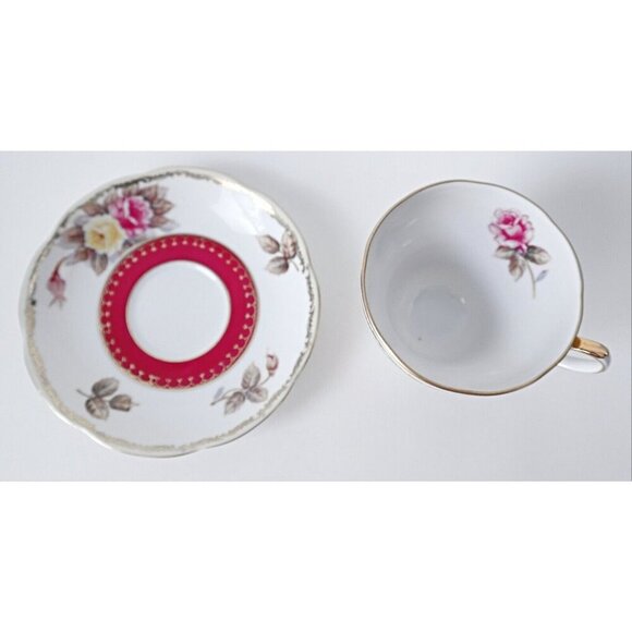 Tea Cup and Saucer Shafford Teacup  Vintage Tea Party High Tea Floral - Picture 3 of 6